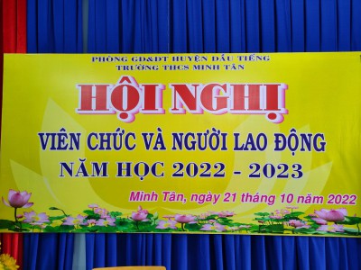 Hội nghị viên chức và người lao động năm  học 2022 - 2023