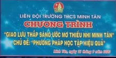 Giao lưu thắp sáng ước mơ thiếu nhi Minh Tân